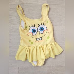 Spongebob Squarepants One-peice  Swim Suit 18 Months